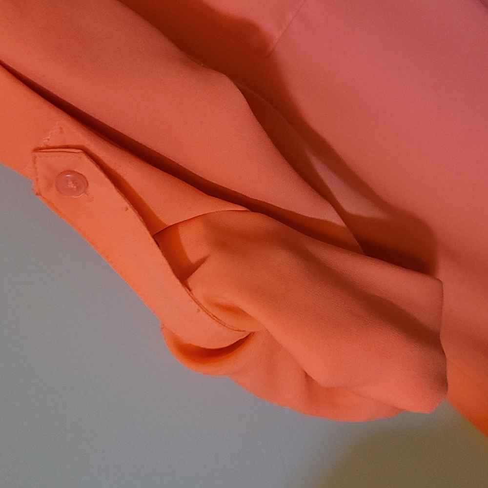 Express Coral Portofino Button Up - Picture 2 of 2